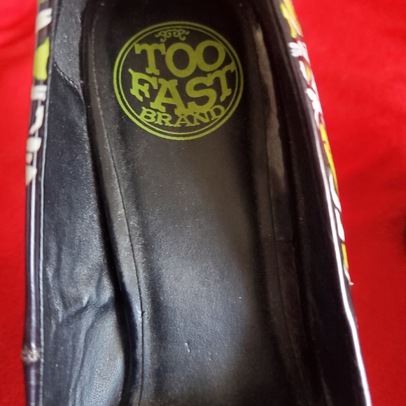 Too Fast Brand Smokin High Heel Shoes green zombie - Picture 11 of 13